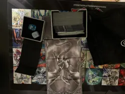 Konami Yu-Gi-Oh! blue eyes Deck Box Lot w/ Dice & Standard Card Sleeves - Image 2