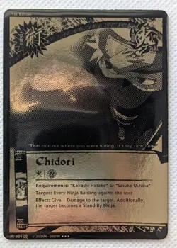 Chidori Super Rare Foil Naruto CCG Card NM - Image 1