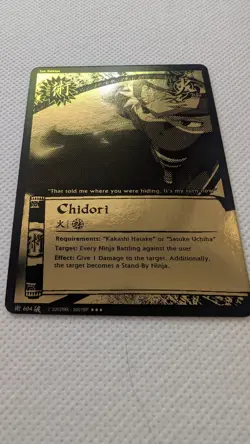 Chidori Super Rare Foil Naruto CCG Card NM - Image 3