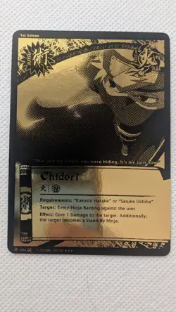 Chidori Super Rare Foil Naruto CCG Card NM - Image 5
