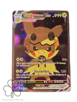 Mimikyu Pikachu Cosplay Cute Doujin ACG HOLO Card - Near Mint C. - Image 1