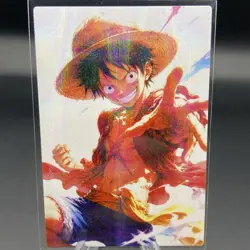 Monkey D. Luffy Holographic Anime Collectible Trading Card - Image 2