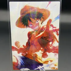 Monkey D. Luffy Holographic Anime Collectible Trading Card - Image 3