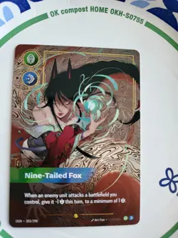 Ahri - Nine-Tailed Fox (Overnumbered) - Origins (OGN) 303/403 Foil Card - Image 1