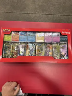 Pokemon TCG Prismatic Evolutions Costco 8 Mini-Tin Bundle w/ Promo Cards SEALED - Image 1