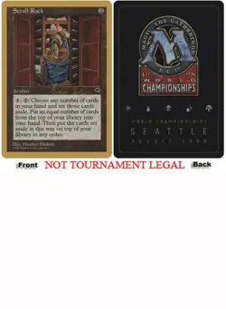Scroll Rack (Brian Seldon - 1998) World Championship HEAVILY PLD CARD ABUGames - Image 1