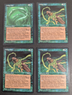 MTG Card - 4x Whip Vine - Alliances - NM/LP - Vintage Magic - Both Artworks 1996 - Image 1