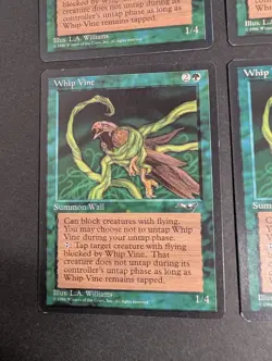 MTG Card - 4x Whip Vine - Alliances - NM/LP - Vintage Magic - Both Artworks 1996 - Image 5