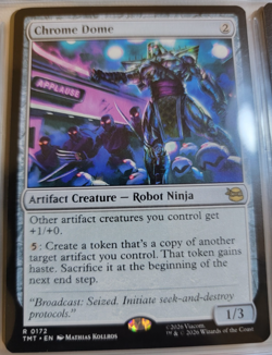 Chrome Dome # 172 - TMNT - TMT - MTG Rares Cards Magic The Gathering - Image 1