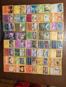 Pokemon TCG 40-Card Lot with Holo + V, English w/ Zipper Case - Image 2