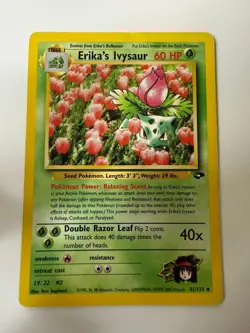 Erika's Ivysaur 41/132 Uncommon Gym Challenge Pokemon Unlimited Lightly Played - Image 1