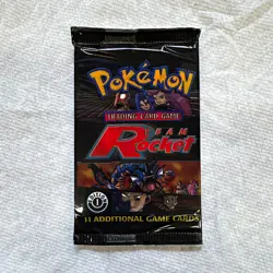 WOTC Pokemon TCG Team Rocket 1st Edition Sealed Booster Pack 11 UNWEIGHED! - Image 1