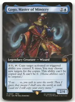 Gogo, Master of Mimicry (Extended Art) #437 (NM) Final Fantasy FIN Magic MTG - Image 1
