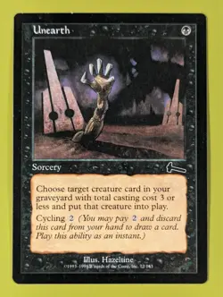Unearth x1 Urza's Legacy 1x Magic the Gathering MTG - Image 1