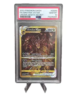 2023 Pokemon SWSH FA/Giratina VSTAR Crown Zenith-Secret #GG69 PSA10 (Scratched) - Image 1