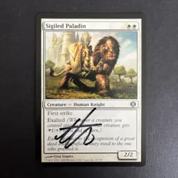MTG Sigiled Paladin - Shards of Alara - Magic: The Gathering SIGNED #1 - Image 1