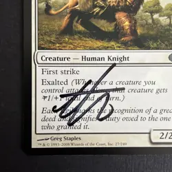 MTG Sigiled Paladin - Shards of Alara - Magic: The Gathering SIGNED #1 - Image 2