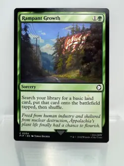 Magic: The Gathering - Rampant Growth (Regular Common) - Fallout (PIP) - Image 1