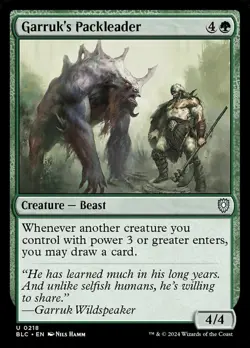 Garruk's Packleader - Commander: Bloomburrow - Near Mint - Image 1