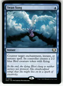 Swan Song 46 Rare Commander: Edge of Eternities Magic: The Gathering Near Mint - Image 1
