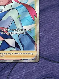 Pokemon Skyla Full Art Trainer Ultra Rare Shining Fates Pokemon 072/072 Nm - Image 4