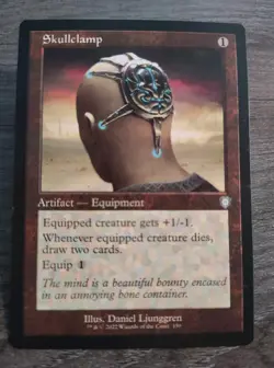 MTG Skullclamp (Retro Frame) Commander: The Brothers' War NM - Image 1