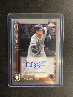 2025 Topps Chrome - Rookie Autographs Dillon Dingler #RA-DD (AU, RC) - Image 1