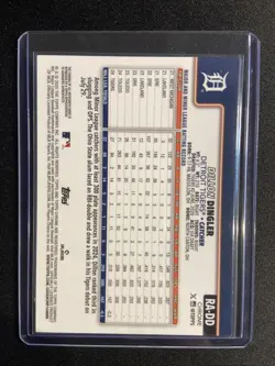 2025 Topps Chrome - Rookie Autographs Dillon Dingler #RA-DD (AU, RC) - Image 2