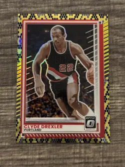 2025-26 Donruss Basketball Clyde Drexler Optic Snakeskin Prizm SSP - Image 1