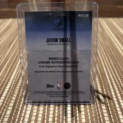 2025-26 Topps Signature Class Javon Small Red Refractor RC Auto -25 - Image 2
