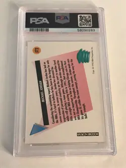 1991 Skybox Salutes #572 MICHAEL JORDAN | PSA 7 NM | Chicago HOF Bulls - Image 2