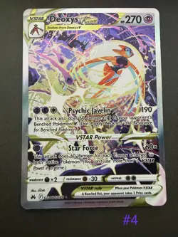 Pokemon Deoxys VSTAR Holo TCG Card GG46/GG70 NM condition - Image 1