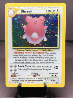 Pokemon TCG Blissey 2/64 Neo Revelation Holo Rare Unlimited VTG WOTC MP - Image 1