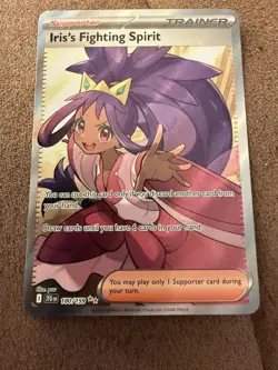 180/159 Iris's Fighting Spirit : Rare Ultra Card : Journey Together : Pokemon - Image 1