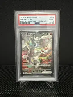 PSA 9 Reshiram EX 166/086 Special Illustration Rare Wht En-white Flare Pokemon - Image 1