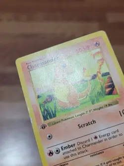 MP Pokemon TCG Charmander Base Set 46/102 Shadowless 1st Edition - Image 2