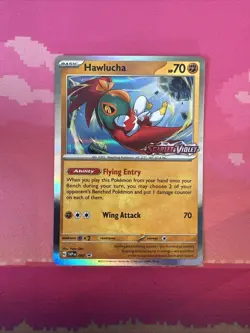 Pokemon Card Hawlucha 007 Black Star Promo Scarlet & Violet STAMPED Near Mint - Image 1
