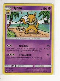 HYPNO SUN & MOON BASE SET POKEMON CARD 60/149 MP - Image 1