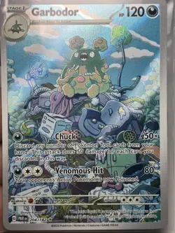 Garbodor 204/182 SV04: Paradox Rift Illustration Rare Holo - Image 1