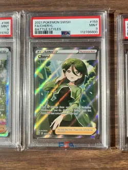 Pokemon Trainer Card PSA 9 Lot 3- Wally’s Compassion, Cheryl, Bianca’s Devotion - Image 4