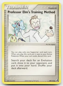 Professor Elm's Training Method 89/115 Uncommon Unseen Forces Pokemon LP - Image 1