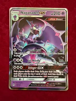 Pokemon TCG Naganadel GX Full Art 56/131, Forbidden Light (NM) - Image 1