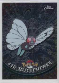 Butterfree Topps Chrome Pokemon TV Animation Edition #12 2000 - Image 1