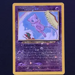 Mew 1/18 Pokemon TCG Southern Islands Reverse Holo Foil Promo Card Played MP - Image 1