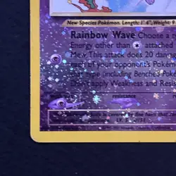 Mew 1/18 Pokemon TCG Southern Islands Reverse Holo Foil Promo Card Played MP - Image 5