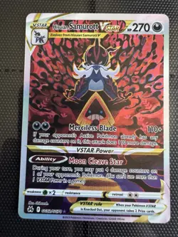 Hisuian Samurott Pokemon Crown Zenith Galarian Gallery GG52/GG70 Full Art HoloNM - Image 1