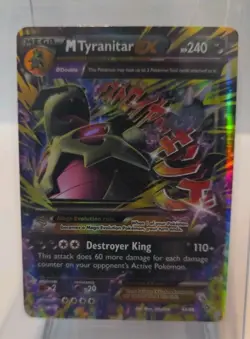 M Tyranitar EX 43/98 XY Ancient Origins Pokemon Card Ultra Rare Holo Near Mint - Image 1