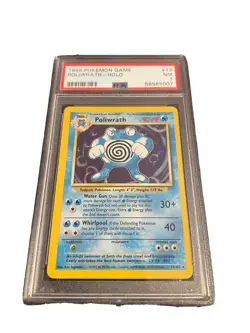 Pokemon TCG Poliwrath Base Set 13/102 Holo Unlimited Holo Rare PSA 7 - Image 1