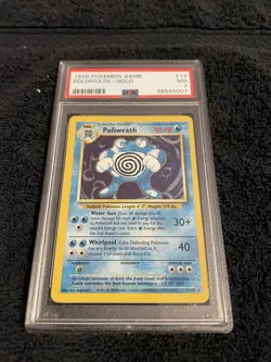 Pokemon TCG Poliwrath Base Set 13/102 Holo Unlimited Holo Rare PSA 7 - Image 2