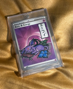 Espeon Custom Hand Painted Pokemon Card Alter | Original Artwork (1/1) - Image 2